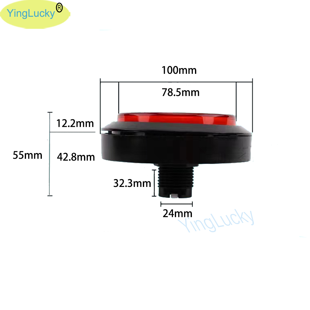 12V 아케이드 LED 버튼 100mm 평면 원형 버튼 - Arcade Game Jackpot 리뷰 및 가격